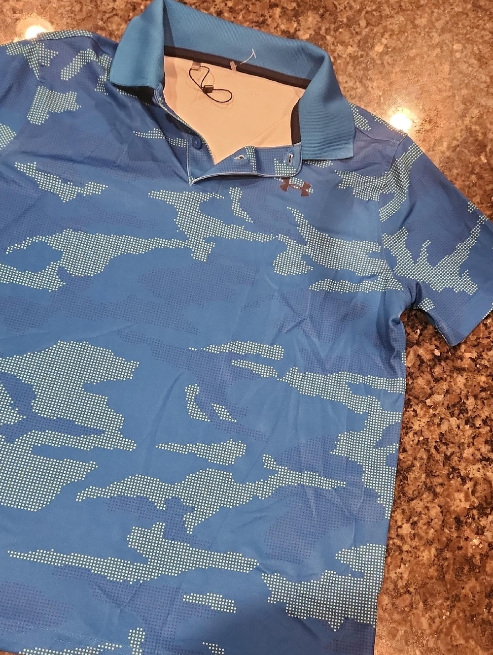 Under Armour Blue Dot Camo Polo